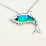 Paradise Opal Sparkling Dolphin Pendant Pendant Island by Koa Nani 