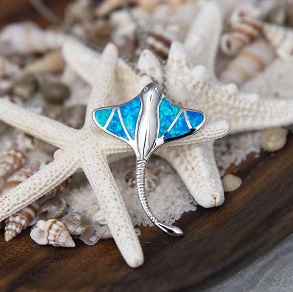 Paradise Opal Stingray Pendant Pendant Island by Koa Nani 