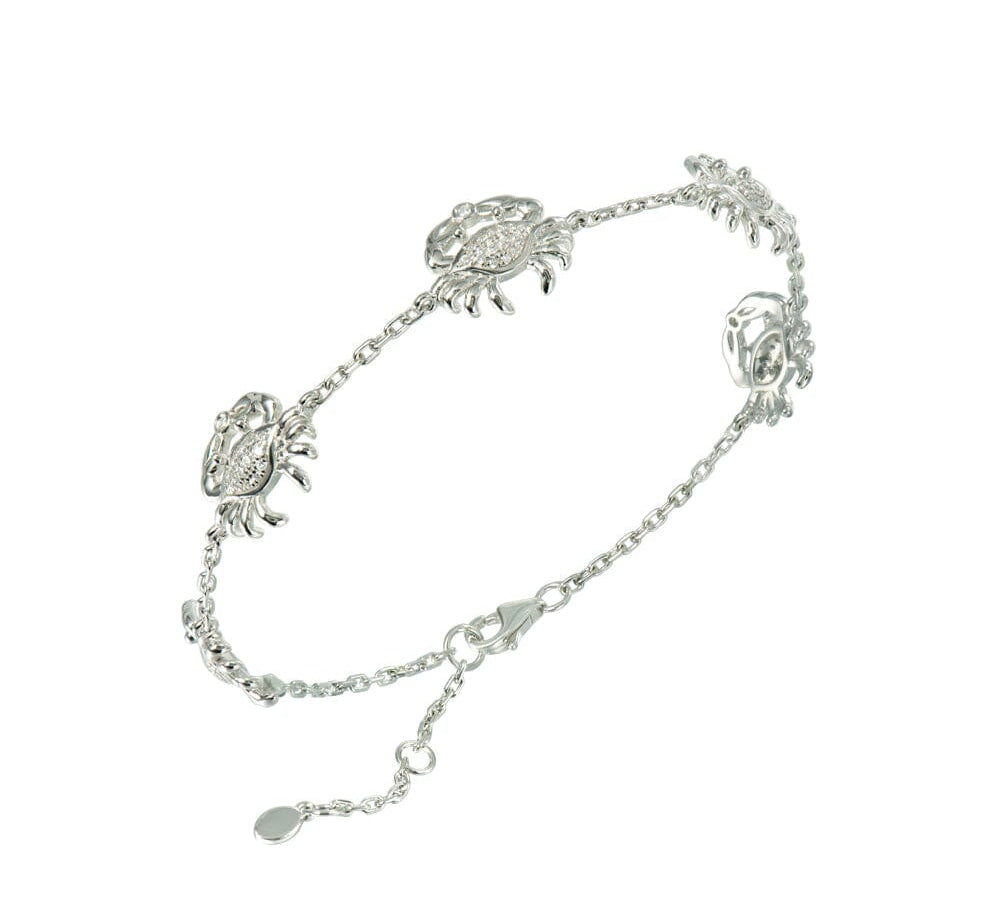 Pavé Blue Crab Charm Bracelet Bracelet Island by Koa Nani 