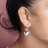 Pavé Blue Crab Earrings Earrings Island by Koa Nani 