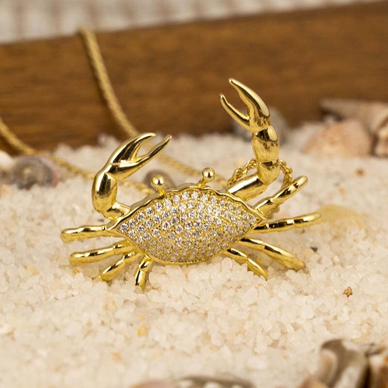 Pavé Blue Crab Pendant Pendant Island by Koa Nani 