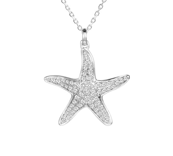 Pavé Classic Starfish Pendant Pendant Island by Koa Nani 