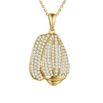 Pavé Conch Shell Pendant Pendant Island by Koa Nani Yellow Gold 