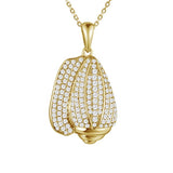 Pavé Conch Shell Pendant Pendant Island by Koa Nani Yellow Gold 