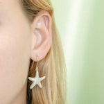 Pavé Cushion Sea Star Earrings Earrings Island by Koa Nani 