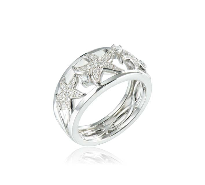 Pavé Cushion Sea Star Ring Ring Island by Koa Nani 