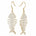 Pavé Fishbone Earrings Earrings Island by Koa Nani Large 