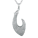 Pavé Fishhook Pendant Pendant Island by Koa Nani White Gold 