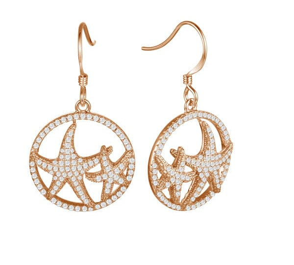 Pavé Hokuhele Eternity Earrings Earrings Island by Koa Nani Rose Gold 