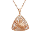 Pavé Honu Reuleaux Pendant Pendant Island by Koa Nani Rose Gold 