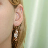 Pavé Magical Reef Seahorse Earrings Earrings Island by Koa Nani 