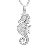 Pavé Magical Reef Seahorse Pendant Pendant Island by Koa Nani 