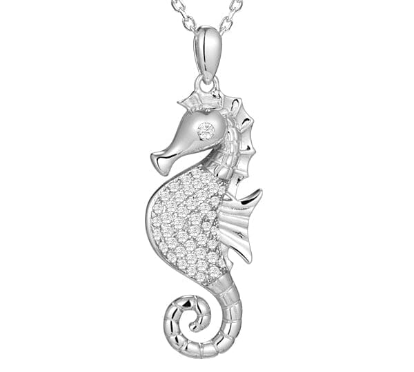 Pavé Magical Reef Seahorse Pendant Pendant Island by Koa Nani 