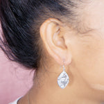 Pavé Magical Seahorse Mandorla Earrings Earrings Island by Koa Nani 