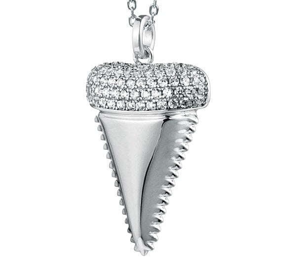 Pavé Mano Tooth Pendant Pendant Island by Koa Nani White Gold 