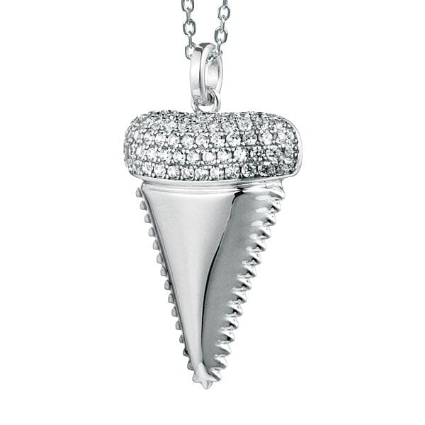 Pavé Mano Tooth Pendant Pendant Island by Koa Nani White Gold 