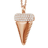 Pavé Mano Tooth Pendant Pendant Island by Koa Nani Rose Gold 