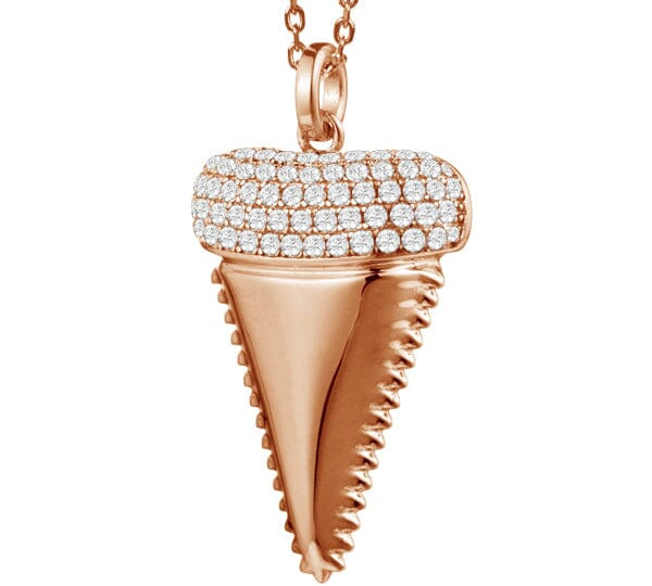 Pavé Mano Tooth Pendant Pendant Island by Koa Nani Rose Gold 