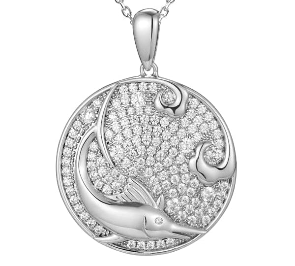 Pavé Marlin Medallion Pendant Island by Koa Nani 