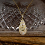 Pavé Nalu Teardrop Pendant Pendant Island by Koa Nani 