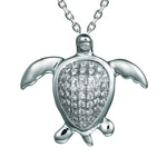 Pavé Nankuli Honu Pendant Pendant Island by Koa Nani White Gold 