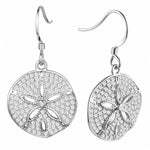 Pavé Ocean Isle Sand Dollar Earrings Earrings Island by Koa Nani White Gold 