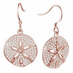 Pavé Ocean Isle Sand Dollar Earrings Earrings Island by Koa Nani Rose Gold 