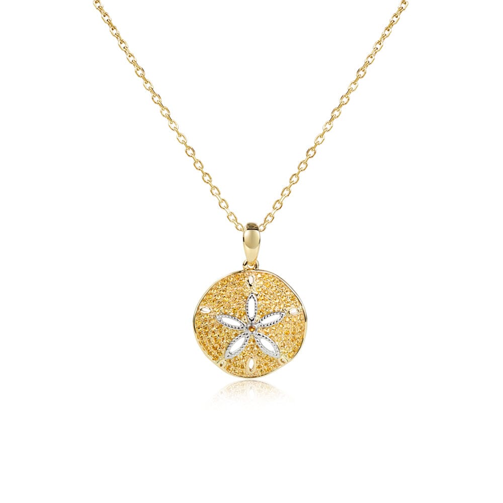 Pavé Ocean Isle Sand Dollar Pendant with Citrine Pendant Island by Koa Nani 