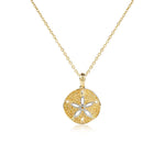 Pavé Ocean Isle Sand Dollar Pendant with Citrine Pendant Island by Koa Nani 