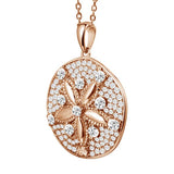 Pavé Ocean Sand Dollar Pendant Pendant Island by Koa Nani Rose Gold 