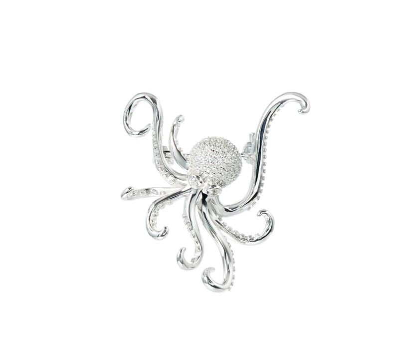 Pavé Octopus Brooch Brooch Island by Koa Nani 