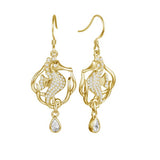 Pavé Royal Seahorse Earrings Earrings Island by Koa Nani Yellow Gold 