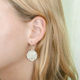 Pavé Sand Dollar Earrings Earrings Island by Koa Nani 