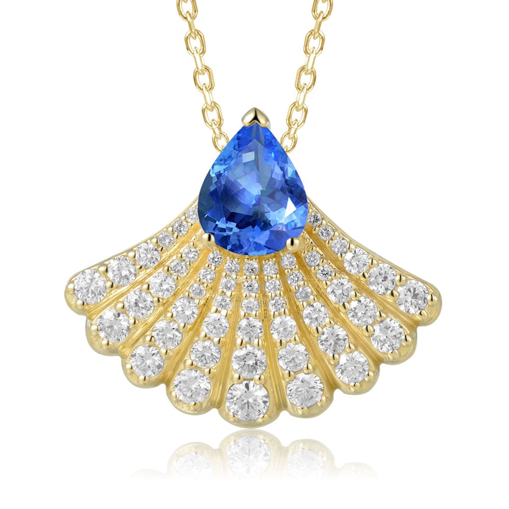 Pavé Sapphire Fountain Pendant Pendant Island by Koa Nani 