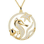 Pavé Sea Life Pendant Pendant Island by Koa Nani Yellow Gold 