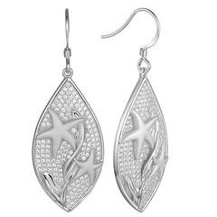 Pavé Starfish Lovers Mandorla Earrings Earrings Island by Koa Nani 