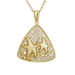 Pavé Starfish Reuleaux Pendant Pendant Island by Koa Nani Yellow Gold 