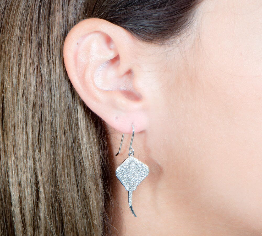 Pavé Stingray Earrings Earrings Island by Koa Nani 