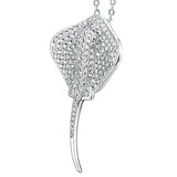 Pavé Stingray Pendant Pendant Island by Koa Nani White Gold 