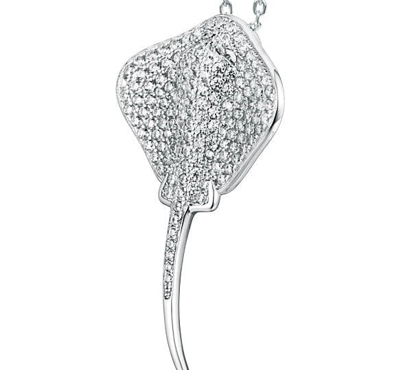 Pavé Stingray Pendant Pendant Island by Koa Nani White Gold 