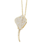 Pavé Stingray Pendant Pendant Island by Koa Nani Yellow Gold 