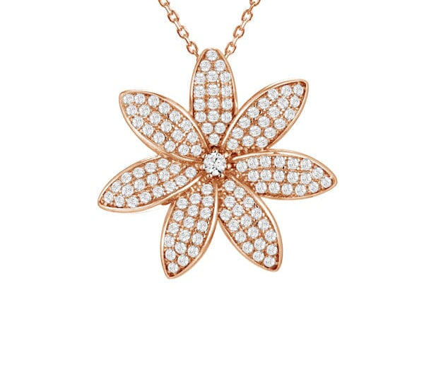 Pavé Tiare Pendant Pendant Island by Koa Nani Rose Gold 