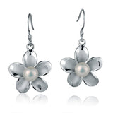 Pearl Pua Plumeria Earrings Earrings Island by Koa Nani White 