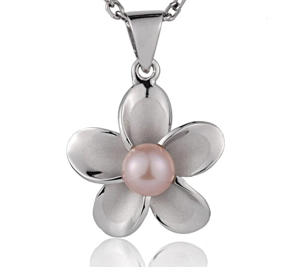 Pearl Pua Plumeria Pendant Pendant Island by Koa Nani Pink Small (20mm) 