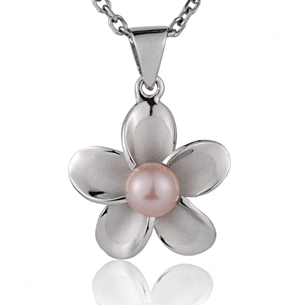 Pearl Pua Plumeria Pendant Pendant Island by Koa Nani Pink Small (20mm) 