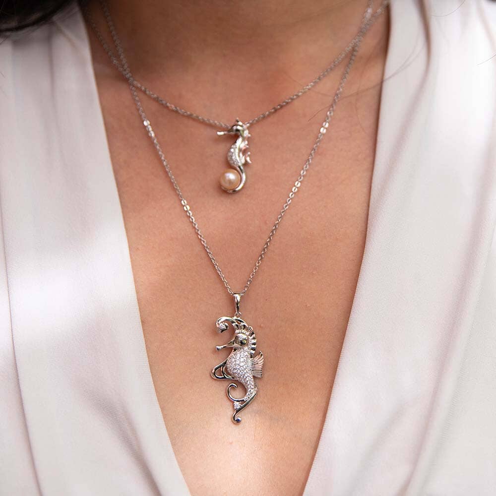 Pearl Seahorse Pendant Pendant Island by Koa Nani 