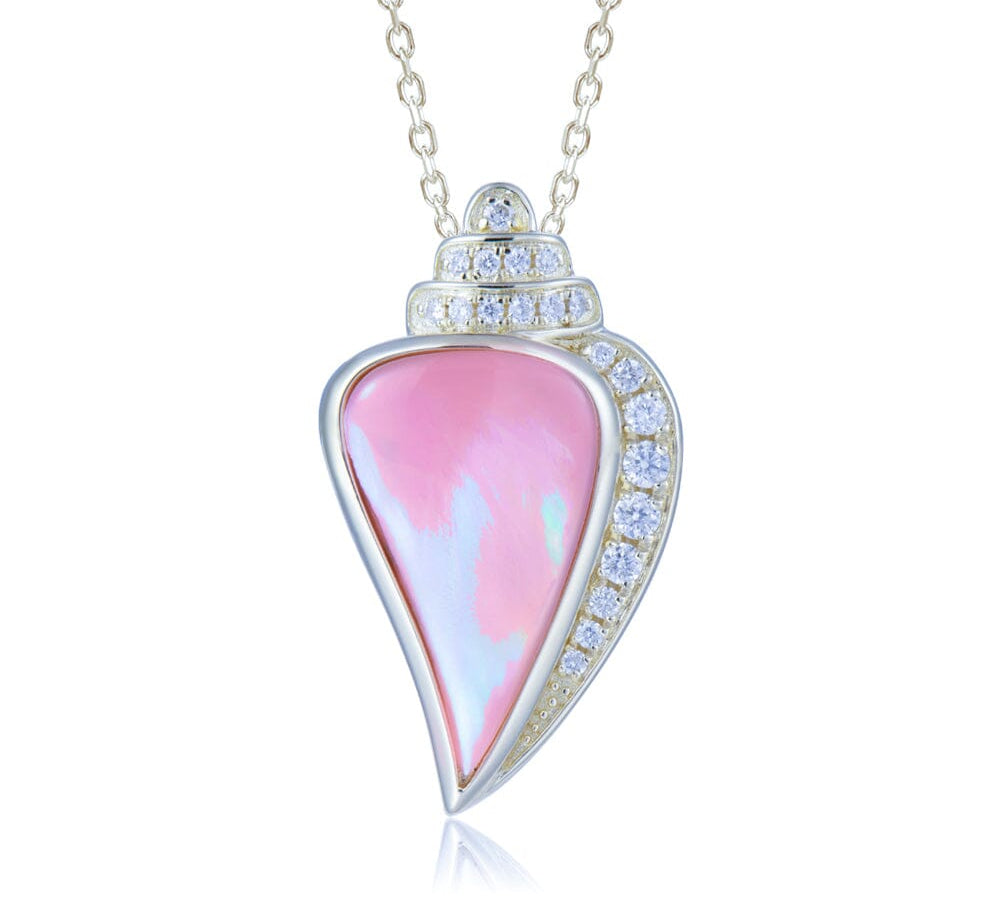 Pink Mother of Pearl Shell Pendant Pendant Island by Koa Nani 