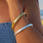 Plumeria Engraved Bangle Bangle Island by Koa Nani 