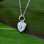 Plumeria Heart Charm Pendant Pendant Island by Koa Nani 