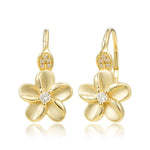 Plumeria Lever Back Earrings Earrings Island by Koa Nani 